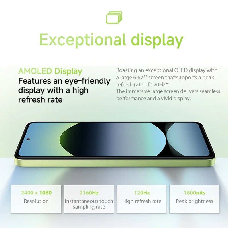 Xiaomi Redmi Note 14 Global Version MediaTek Helio G99-Ultra 108MP AI Camera 6.67" AMOLED 120Hz Display 5500mAh