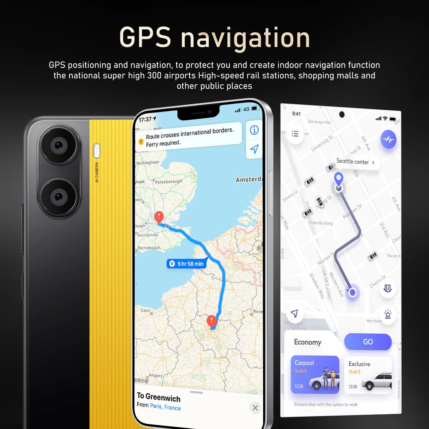 Global Vision X7 Pro Ultra Smartphone 5G Android 8GB RAM 512GB ROM 6.26 Inch Phone 2280x1080HD 24+48MP 4 5G Network Mobile Phone