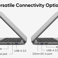 15.6 "Thin & Portable Laptop Computer Intel Celeron N4000 8GB RAM 256GB SSD FHD 1920x1080 16:9 Display For Work And Study