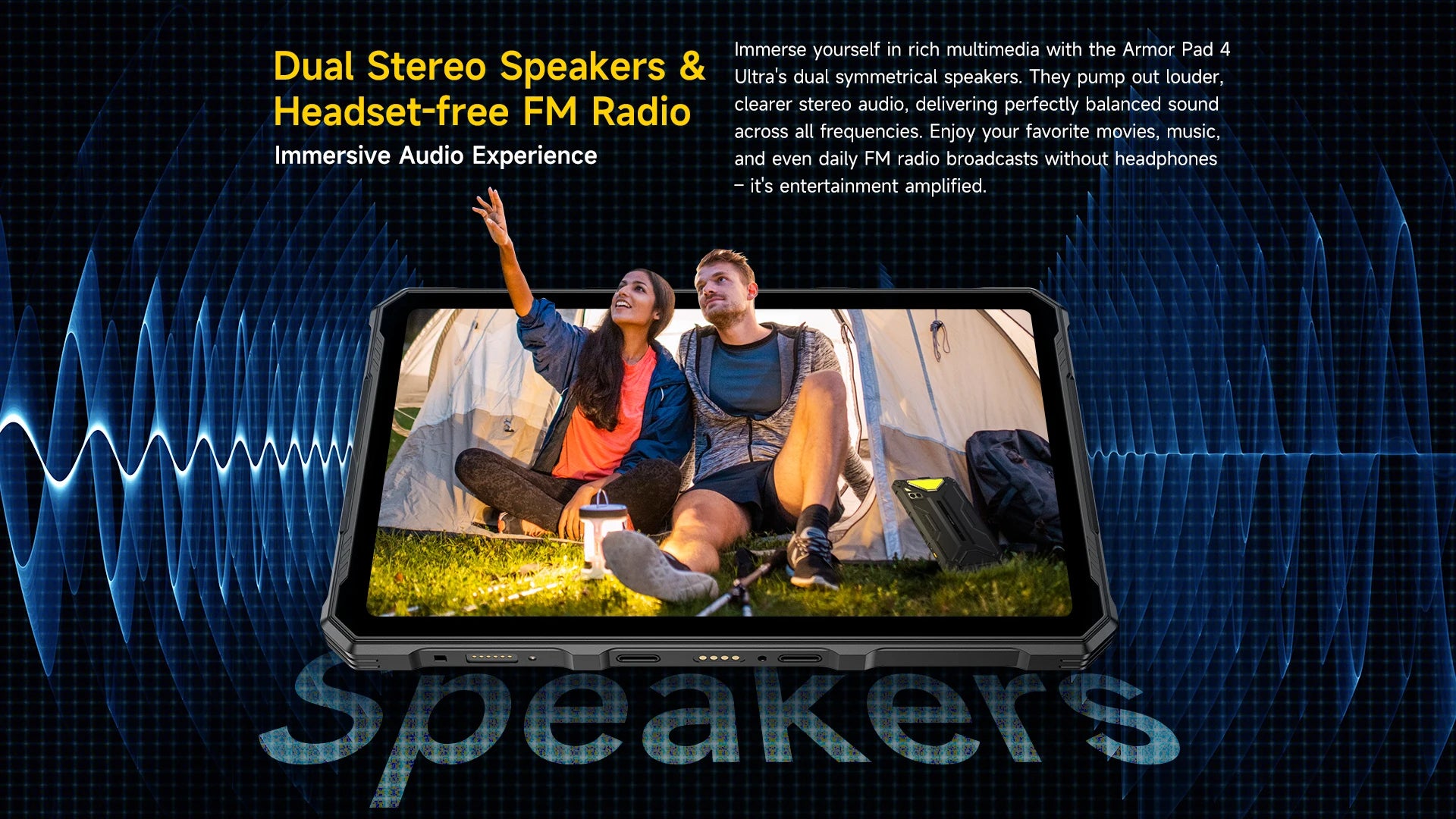 5G Rugged Tablet Ulefone Armor Pad 4 Ultra IP68/IP69K LED Light 11800mAh Battery,fast charging 16GB+256GB 50MP