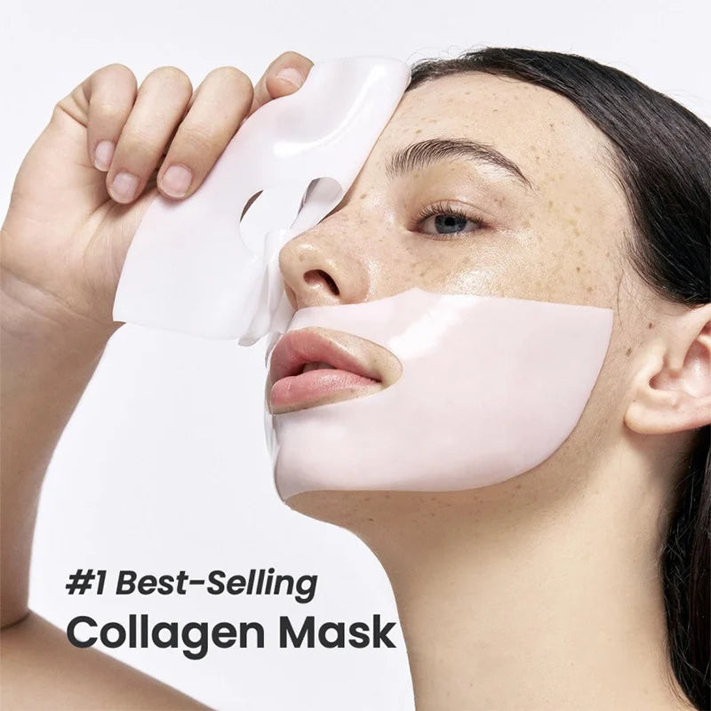 10Pcs Collagen Moisturizing Facial Mask Shrink Pores Deep Hydrating Overnight Anti Wrinkle Face Mask Brightening Skin Care