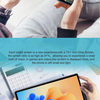 BDF Android 10.1 Inch Tablet Pc Google Play Octa Core Dual Cameras Dual SIM 3G Phone Call Tablets Bluetooth Wifi 4GB+ 64GB ROM