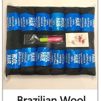 70g/ball Brazilian Wool Hair Yarn for Braiding Synthetic Artificial Senegalese Twisting Wig Hair Attachment Knitting Salon