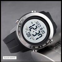SKMEI 1524  2 Time LED Digital Wristwatches Mens Waterproof Chrono Count Down Male Hour montre homme Big Dial Sport Men Watch