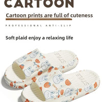 Anti-Odor Men's Slippers Summer Bathroom Couples Indoor Outdoor Wearable Non-Slip Durable Cold Slippers Women's Slippers