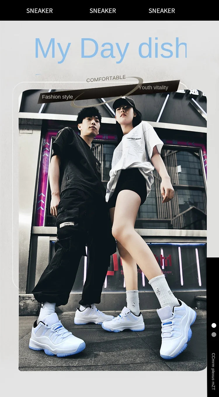 2025 New Spring and Summer Basketball Shoes for Male Students, Versatile Couple Models, Shock-Absorbing Sports Shoes