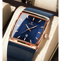 POEDAGAR Luxury Fashion Men Clock Stainless Steel Mesh Date Waterproof Luminous Man Wristwatch Quartz Casual Men's Watches Reloj