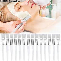 12/6/2pcs Facial Mask Brushes Set Face-Mask Applicator Soft Facial Application Brush with Clear Plastic Handle for Skin Care