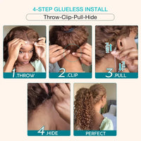 250 Density Invisi Strap 360 Full Hd Lace Frontal Human Hair Wigs Chocolate Brown Deep Wave 360 Glueless Wig Human Hair