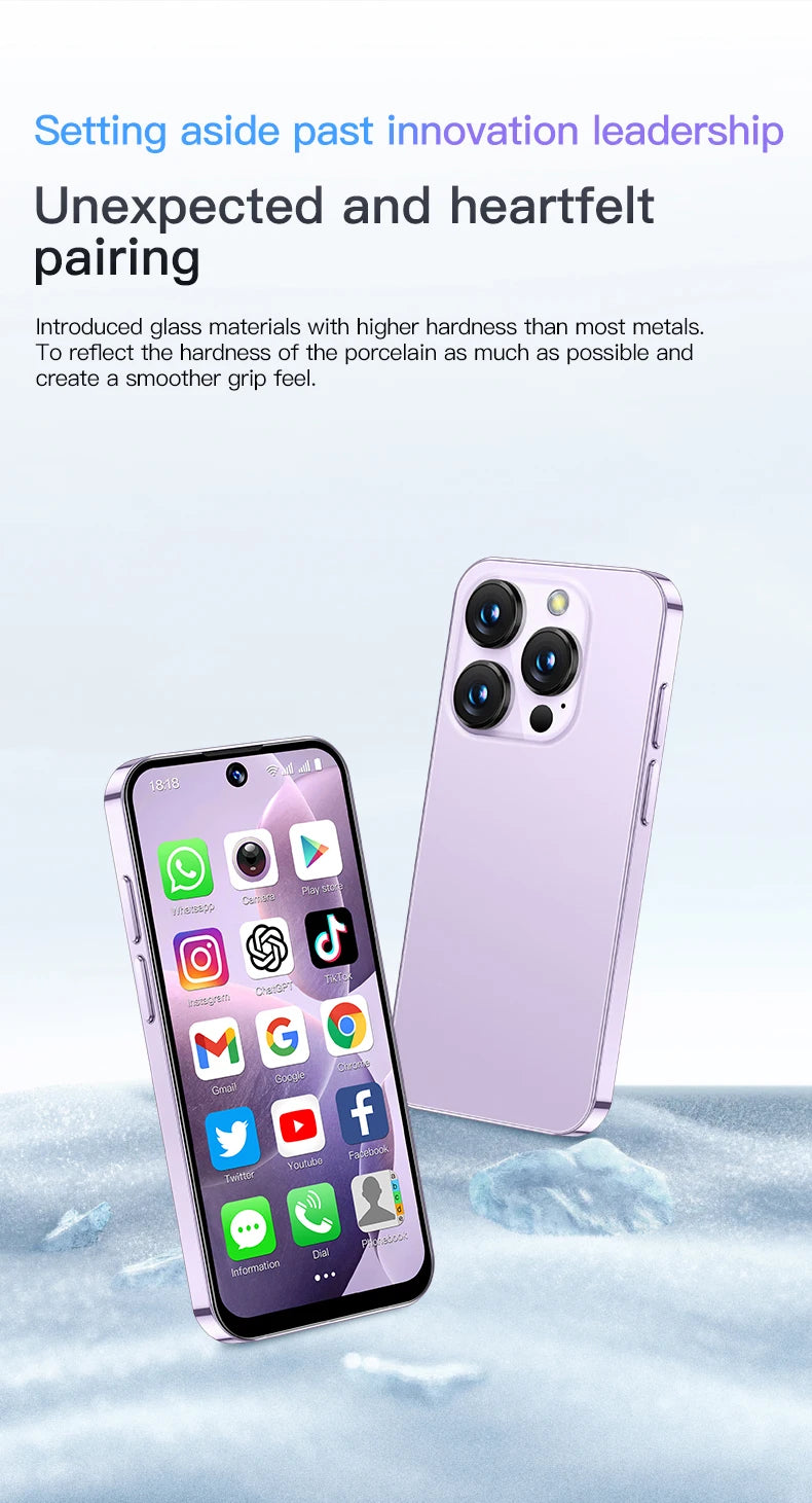 SOYES XS19 Mini Smartphone 3.88in 2GB RAM 16GB ROM Android10.0 With Facial Recognition Dual SIM Standby 3G Network Small Phone