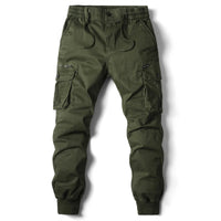 2024 New Cotton Men Cargo Pants Khaki Casual Men Tactical Joggers Cargo Multi-Pocket Fashions Black Army Trousers Work Wear