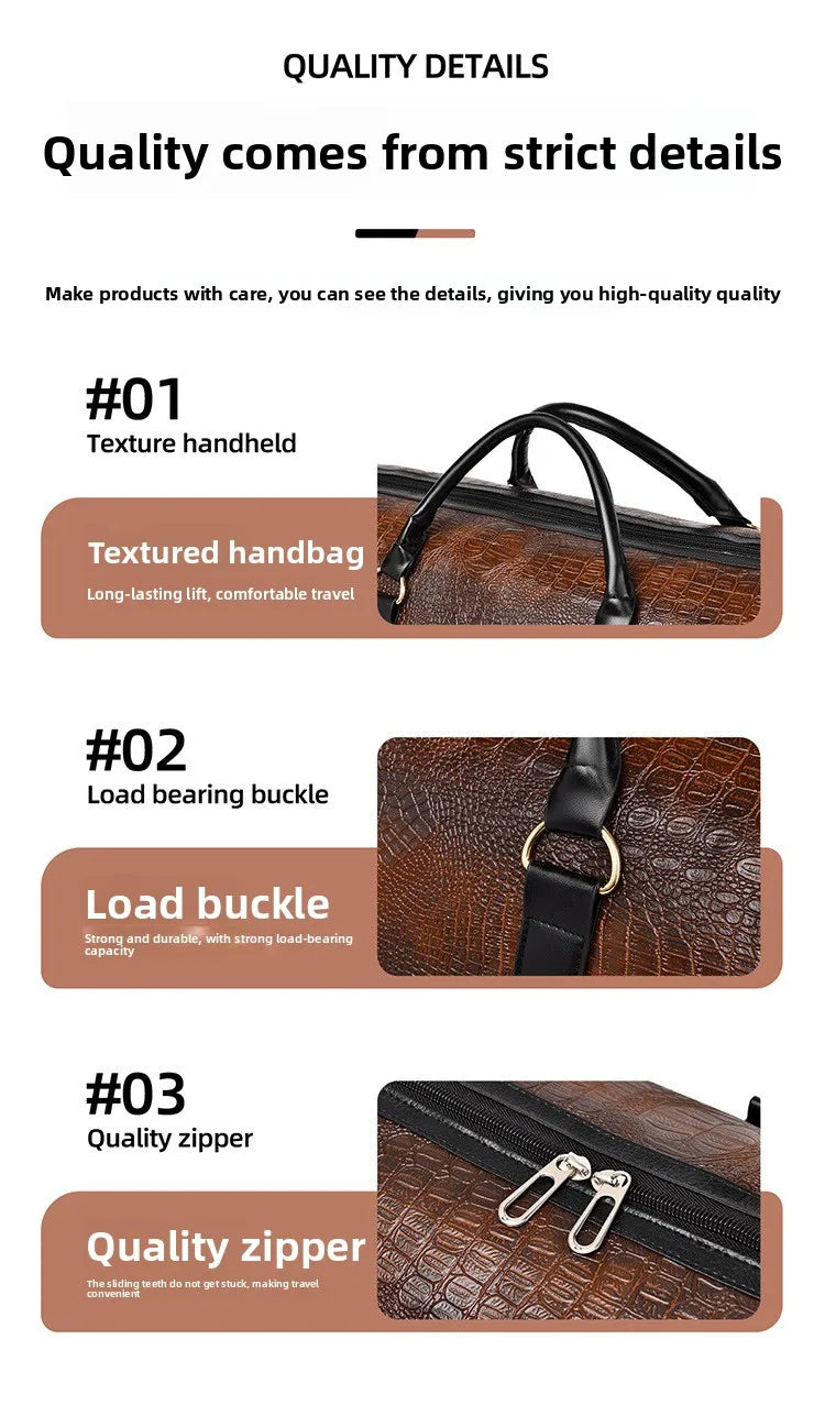 European and American Style Travel Bag Fashionable and Personalized Hand-held Shoulder Short Distance Outdoor Sports and Fitness