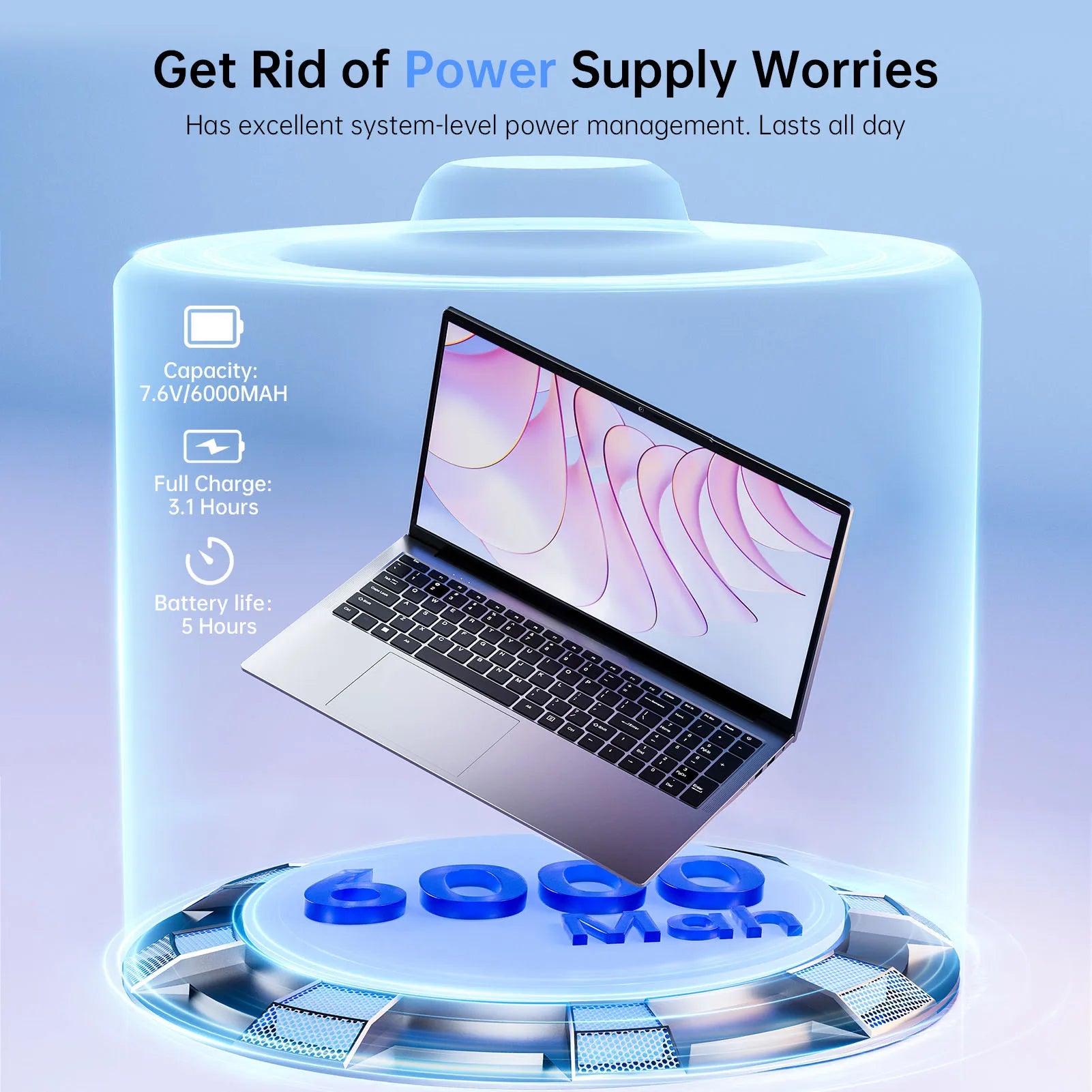 ACEMAGIC 17.3inch Laptop with High Performance Quad Core-12th Alder Lake N97 Laptop Computer Spacious Storage 16GB RAM 512GB ROM