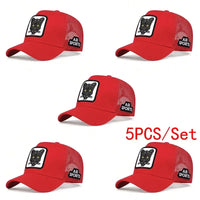 Unisex PANTHER Embroidery Baseball Net Caps Spring and Summer Outdoor Adjustable Casual Hats Sunscreen Hat