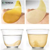 24K Gold Eye Patches Korean Collagen Firming Tender Eye Care Hydrogel Relax Seaweed Green Eyes Mask Moisturizing Hydrating