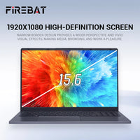 Firebat Laptop AT15 15.6 Inch Intel N150 DDR4 16GB RAM 512GB 1TB SSD 1920*1080 Windows 11 Notebook Backlit Integrated Numpad