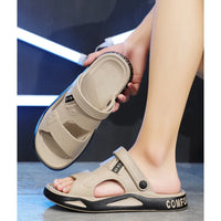 Summer Eva Sandals for Men Fashion Slippers Indoor Lightweight Soft Anti-slip Flats Men's Sandals Outdoor Beach Open-toe Sandals