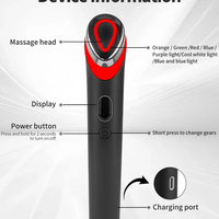 7 Colors EMS Microcurrent Facial Massager Age-R Booster Pro Anti Wrinkle Lift Device Home Use Beauty Tool for Skin Care & Rejuve