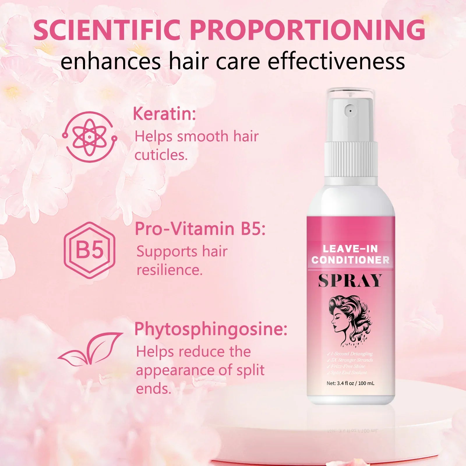 Hair Care Deep Repair Conditioning  for Hair Heat Protector Serum Protect Hair From UV Damaged Moisturizing Hair-Care