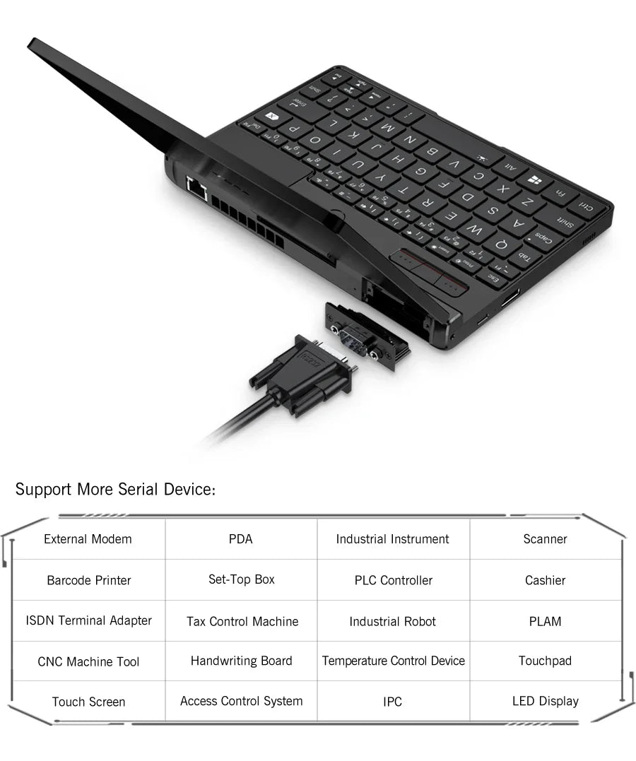 GPD Pocket 3 Intel pentium Gold 7505RAM 16GB RAM 12GB SSD Hard Disk Windows 11 Home Laptop Notebook Mini PC Touch Screen