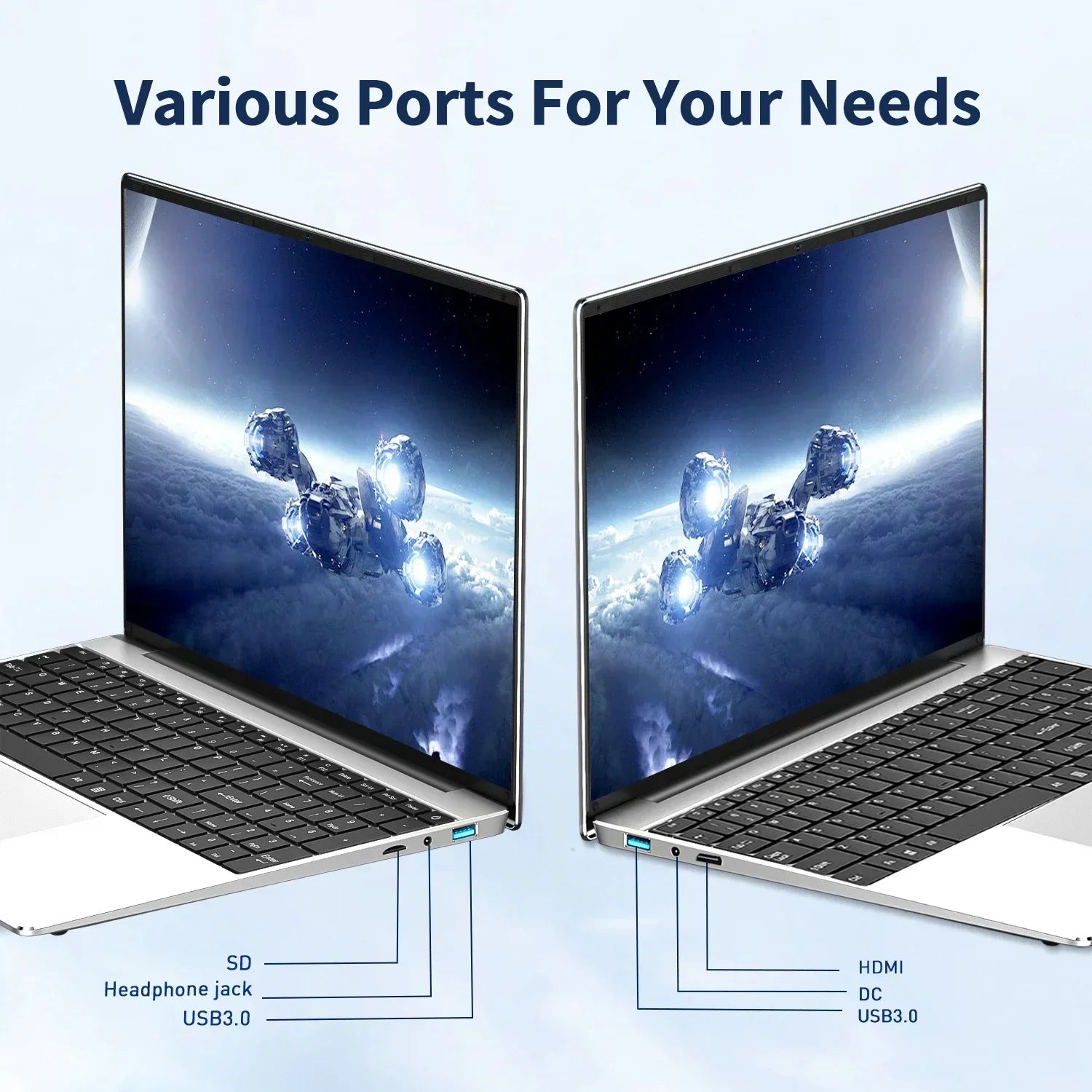 15.6"Laptop Intel Celeron N5095 notebook gamer 32GB RAM 2TB SSD Office Study PC Computer Windows 11 1920*1080 Resolution