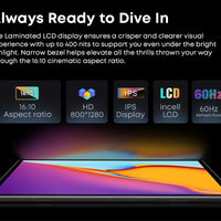 CHUWI Hi10X Pro Tablet 4G LTE Android 13 Widevine L1 10.1" IPS Core Unisoc T606 4GB RAM 128GB ROM Tablets 2.4G/5G Wifi 7000Mah