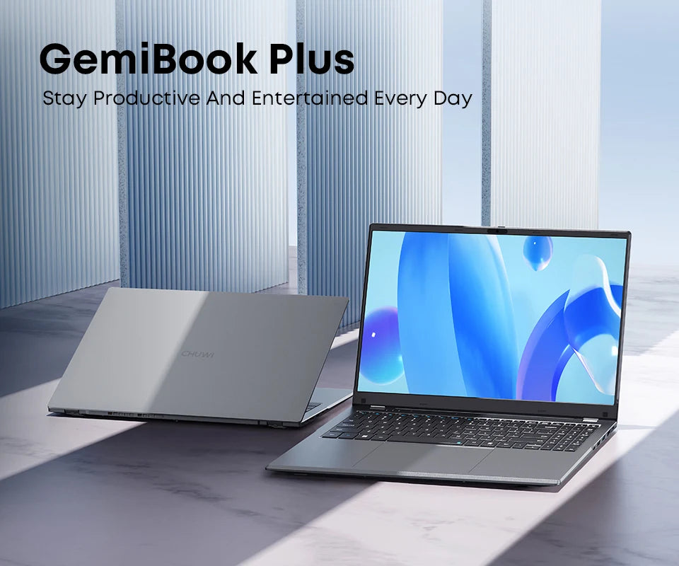 CHUWI GemiBook Plus Laptop Intel N150/N100 15.6 Inch 1920*1080 FHD Screen 16GB LPDDR5 512GB SSD Windows 11 WIFI 6 M.2 Up To 1T