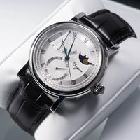 Sugess Men Watch Automatic Mechanical Original 2153 Movement Moon Phase Power Reserved Water Resistant Wristwatches Sapphire New