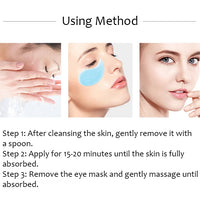 60pcs Hyaluronic Acid Crystal Collagen Eye Mask Anti Dark Circles Remove Eye Bags Moisturizing Firming Eye Patches Skin Care