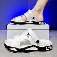 Summer Eva Sandals for Men Fashion Slippers Indoor Lightweight Soft Anti-slip Flats Men's Sandals Outdoor Beach Open-toe Sandals