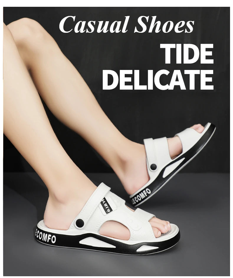 Summer Eva Sandals for Men Fashion Slippers Indoor Lightweight Soft Anti-slip Flats Men's Sandals Outdoor Beach Open-toe Sandals