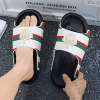 YRZL Men's Slippers Lightweight Non Slip EVA Slides Big Size Summer Beach Shoes Comfortable Fashion Thick Sole Sandals for Men