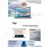 Lenovo NEW 2025 ThinkBook 16p AMD Ryzen9 8945HX RTX5060 16G/32G 1T 16" 2.5K IPS 240Hz Screen