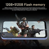 Global Vision 17 Pro Smartphone Android 12 12GB RAM 512GB ROM 6.67 Inch Phone 5800mAh 720x1612HD 24+48MP 5G Network Mobile Phone