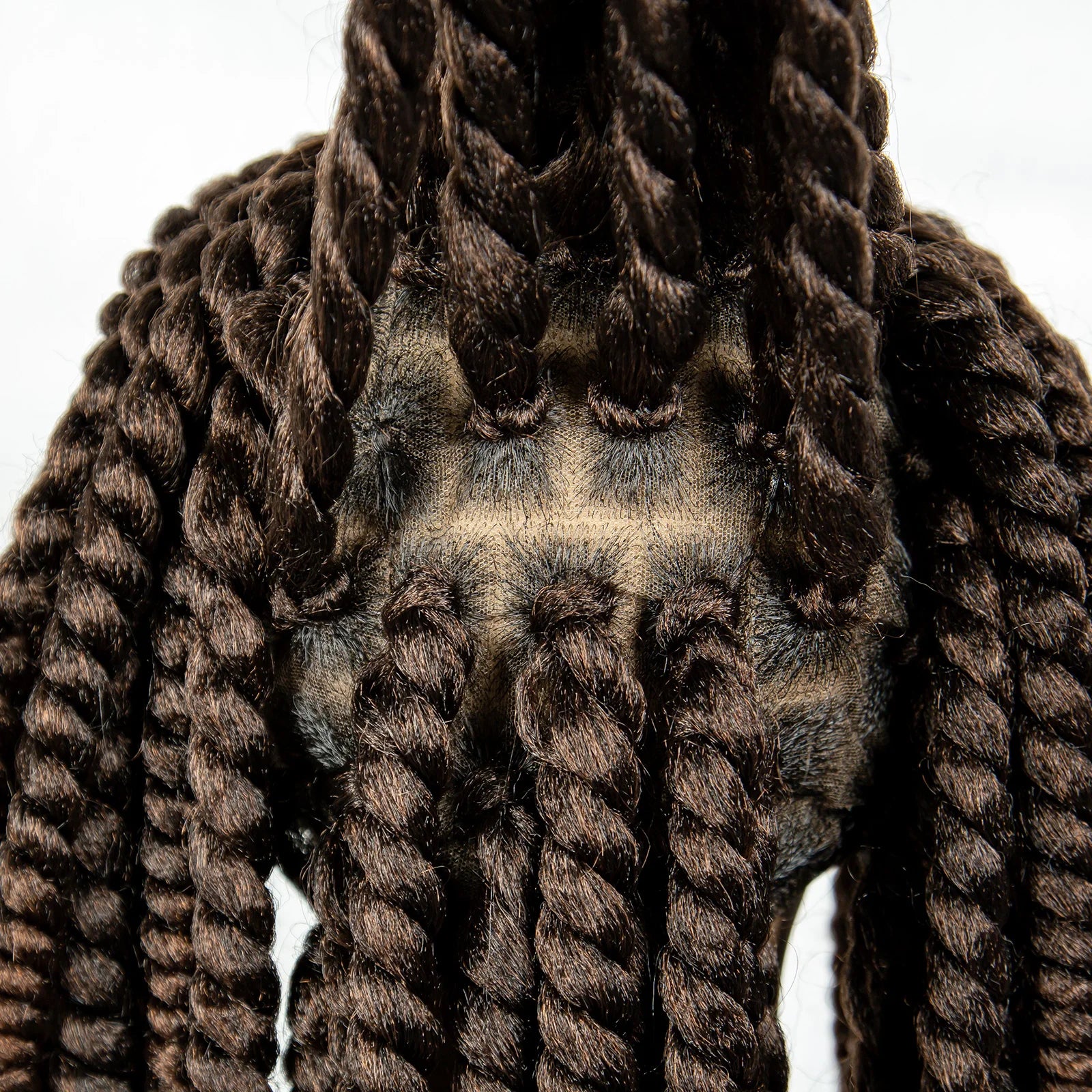 16" Full Lace Twisted Braided Wigs for Black Women Synthetic HD Lace Front Braids Wigs with Baby Hair Natural Lace Braiding Wigs