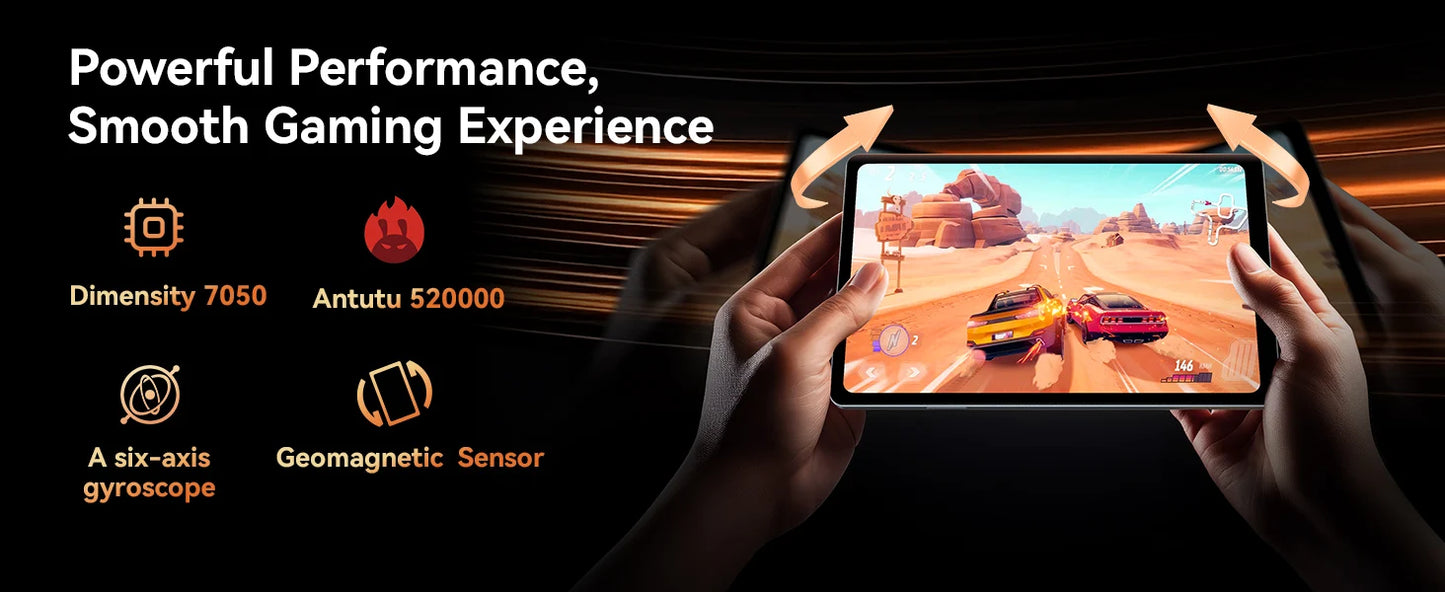 Headwolf FPad7Pro SIM 4G LTE Gaming Tablet 8.4" 2.5K FHD Display Screen 16GB 512GB MTK 7050 CPU,8MP/16MP Camera, WiFi 6 tablet