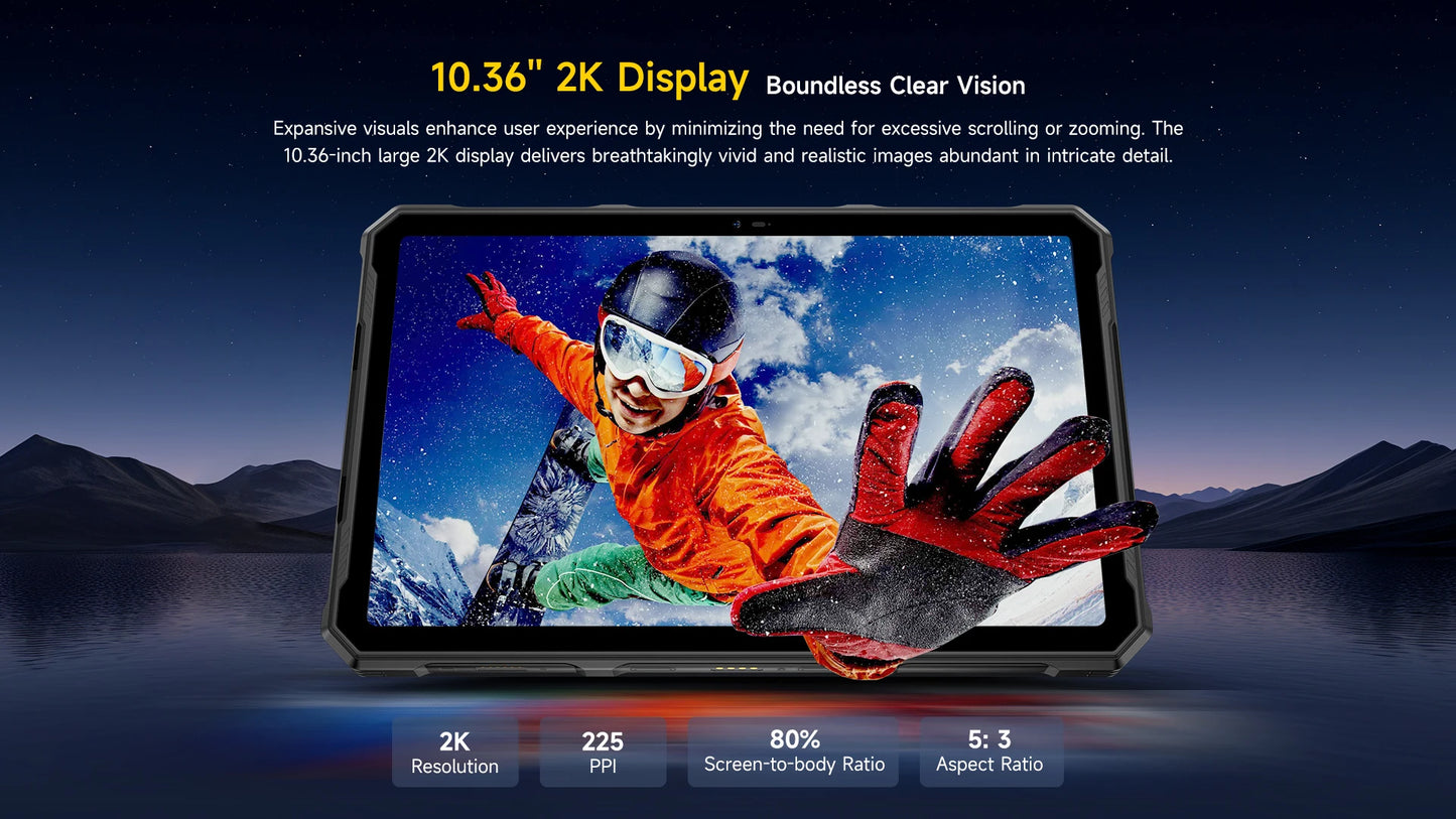 5G Rugged Tablet Ulefone Armor Pad 4 Ultra IP68/IP69K LED Light 11800mAh Battery,fast charging 16GB+256GB 50MP