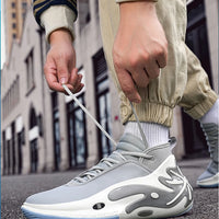 High-quality Men Basketball Shoes for Women Leather Basketball Sneakers Men Outdoor Rubber Anti Slip Sports Training Shoes Male