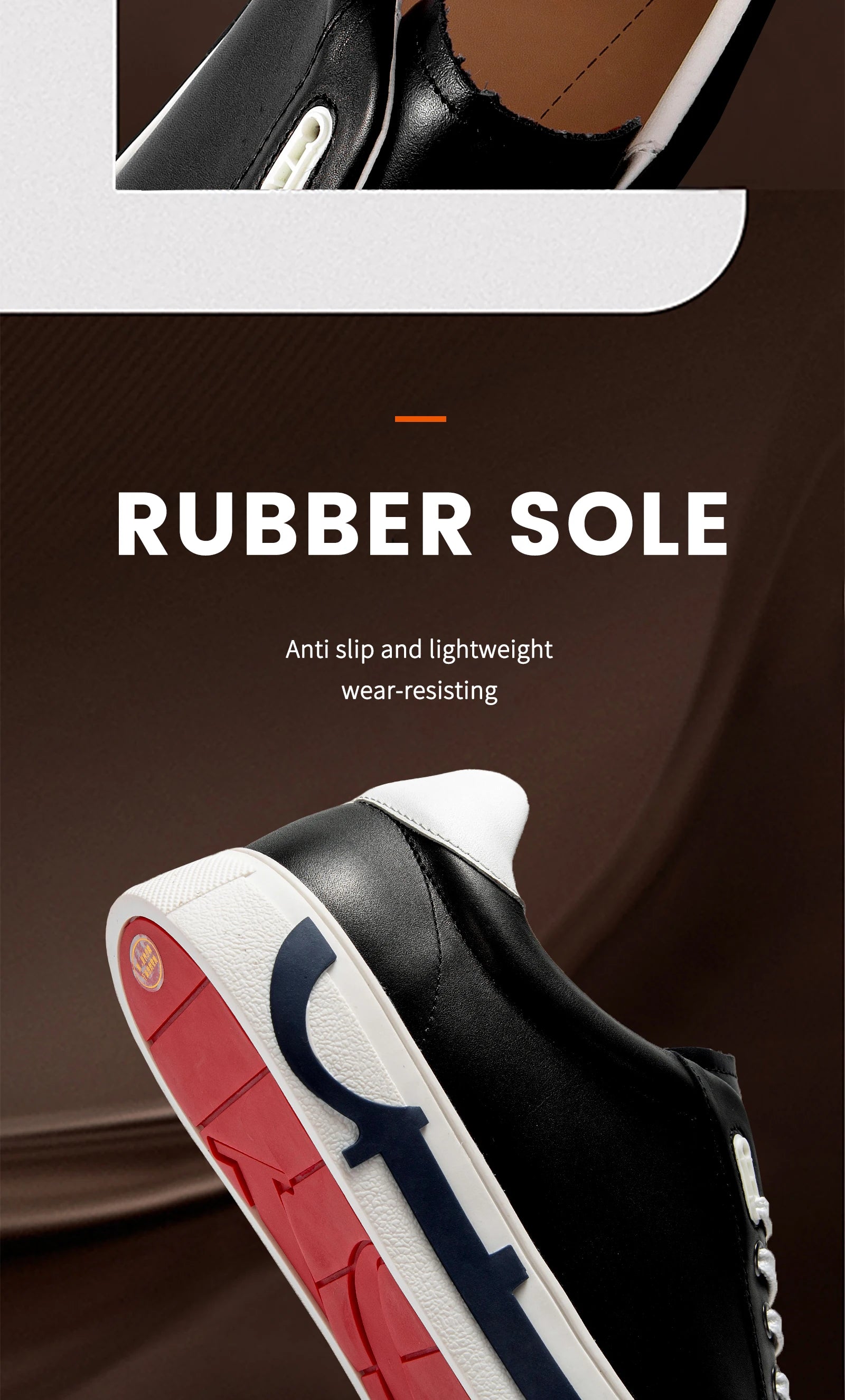 Men Casual Shoes Luxury Brand Leather Flat Shoes Black White Flat Breathable Massage Comfortable Casual Sneakers