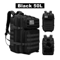 Outdoor Sports Multi-functional Bags50L  Tactical Backpack Men's Travel Large Capacity Rucksacks Men Waterproof