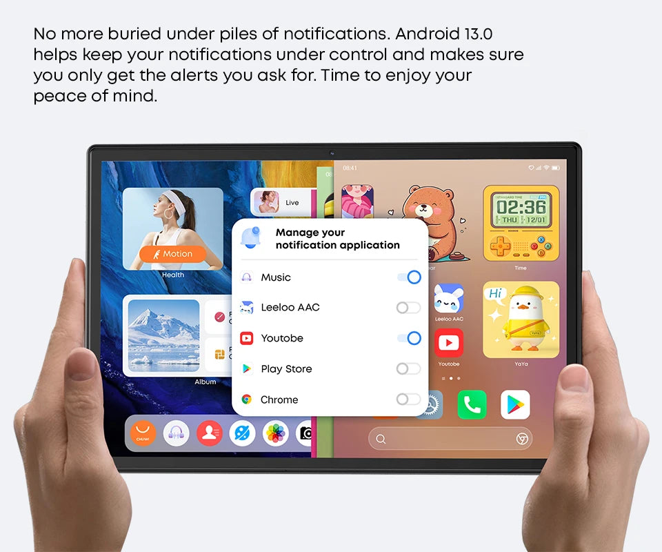 CHUWI Hi10X Pro Tablet 4G LTE Android 13 Widevine L1 10.1" IPS Core Unisoc T606 4GB RAM 128GB ROM Tablets 2.4G/5G Wifi 7000Mah