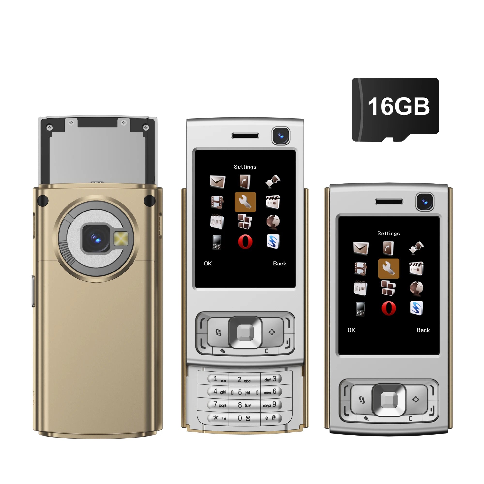 SERVO N95 PRO 2G GSM Slide Screen Mini Mobile Phone Magic Voice Call Recording MP3/MP4 Player Blacklist Small Cellphone FM Radio