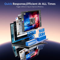 ACEMAGIC Laptop 17.3” FHD Laptop Intel Alder Lake N97 16GB RAM 512GB SSD Windows 11 Pro Notebook 180° Flip Computer Wifi5 BT5.0