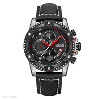 MEGIR Casual Watch Men Top Brand Luxury Chronograph Quartz Wristwatch Leather Strap Army Sport Watches Relogios Masculio 2130