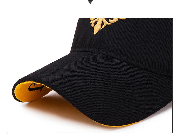 2025 New totem Flame Baseball Cap Men's women's European and American net red Cap Spring and Summer Sun Shading Smbroidered Hat