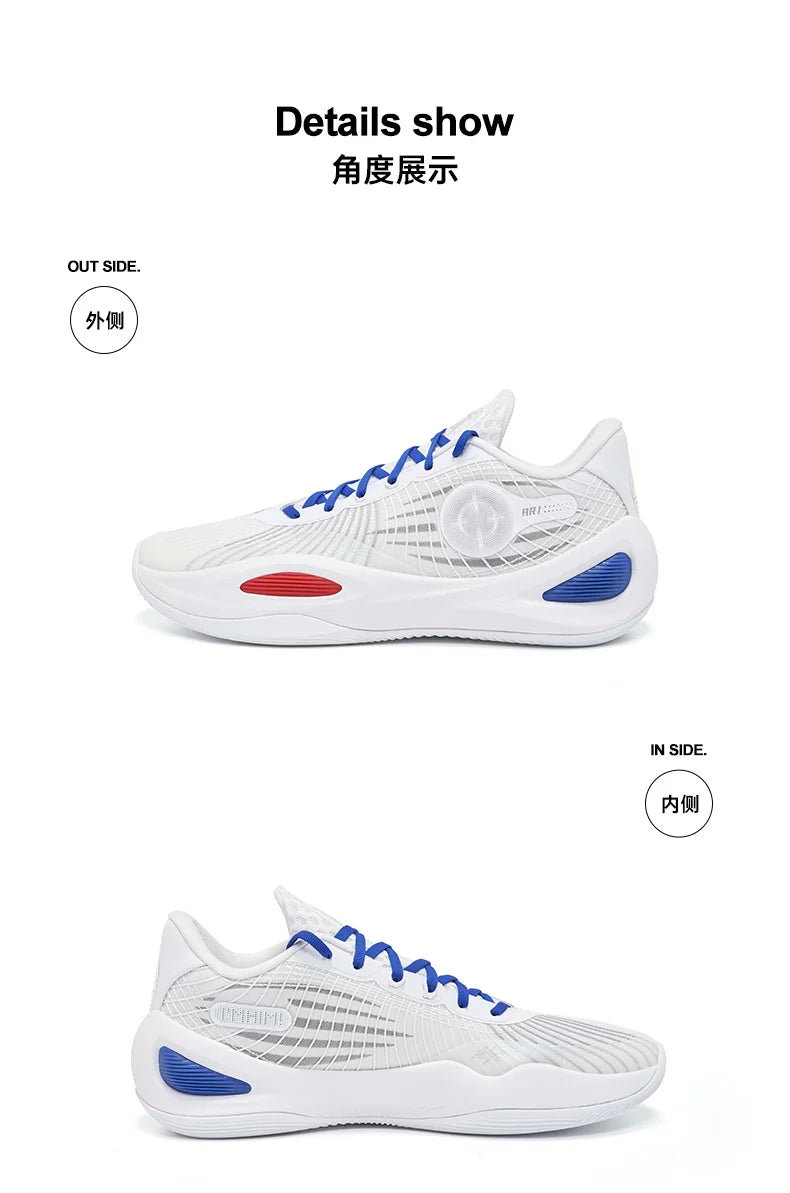 RIGORER AR1 Austin Rivers Basketball Shoes Men Low top Wear-resistant Non-slip Professional Actual Combat Cushion Sport Sneakers