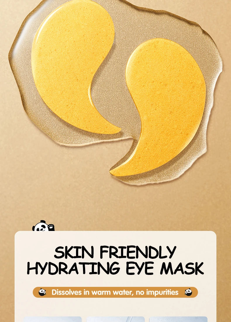 60pcs SADOER Golden Snail Eye Mask Anti Dark Circles Remove Eyes Bags Firming Hydrating Patches Beauty Skin Care