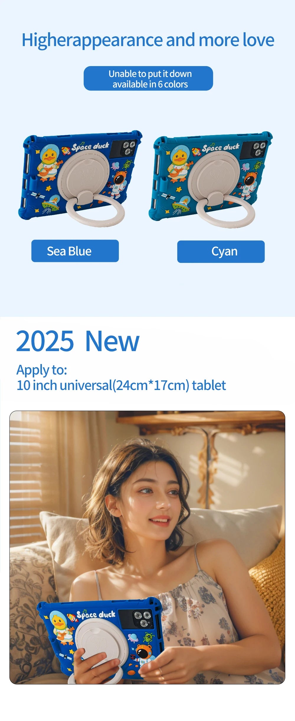 10 inch Children's Tablet Computer Octa Core Dual Cameras Dual SIM 4G Phone Call Tablets Bluetooth Wifi 8GB+ 64GB ROM