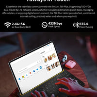 Teclast T60 Plus Tablet 12" 90Hz 2K Display Android 14 MTK G88 Octa-Core Max 16GB RAM 128GB ROM Widevine L1 4G LTE GPS 8000mAh