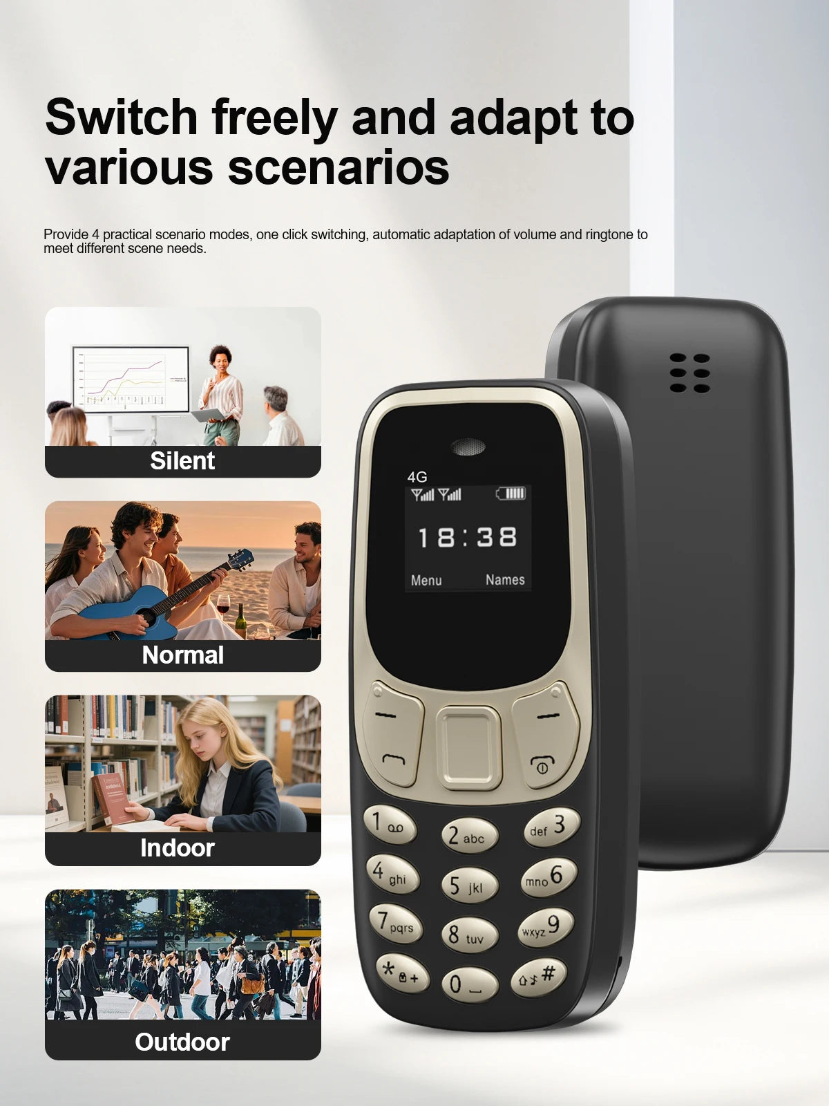SERVO BM10 4G Mini Button Function Phone Speed Dial Auto Call Recorder Blacklist 2 SIM Small Mobile Phone Multilingual 2025 New